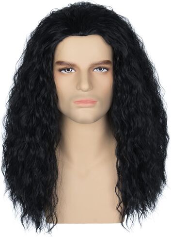 Witch Wig Old Lady Wig Witch Costume for Women Long Grey Wig Cosplay Halloween Hair Replacement Wig in Saudi Arabia