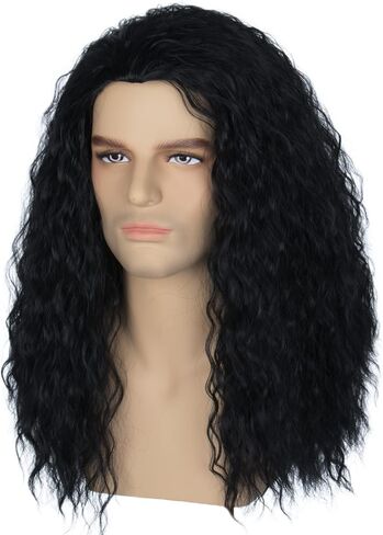 Witch Wig Old Lady Wig Witch Costume for Women Long Grey Wig Cosplay Halloween Hair Replacement Wig in Saudi Arabia