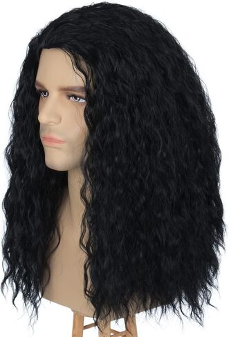 Witch Wig Old Lady Wig Witch Costume for Women Long Grey Wig Cosplay Halloween Hair Replacement Wig in Saudi Arabia
