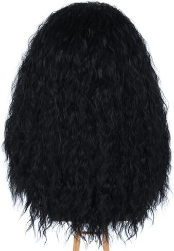 Witch Wig Old Lady Wig Witch Costume for Women Long Grey Wig Cosplay Halloween Hair Replacement Wig in Saudi Arabia