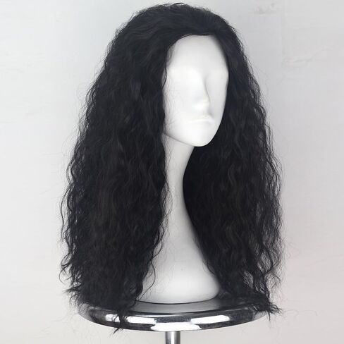 Witch Wig Old Lady Wig Witch Costume for Women Long Grey Wig Cosplay Halloween Hair Replacement Wig in Saudi Arabia