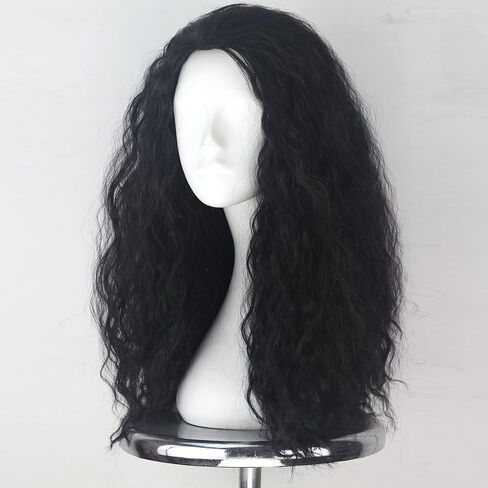 Witch Wig Old Lady Wig Witch Costume for Women Long Grey Wig Cosplay Halloween Hair Replacement Wig in Saudi Arabia
