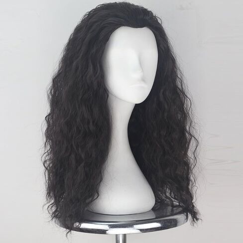 Witch Wig Old Lady Wig Witch Costume for Women Long Grey Wig Cosplay Halloween Hair Replacement Wig in Saudi Arabia