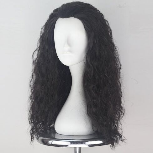 Witch Wig Old Lady Wig Witch Costume for Women Long Grey Wig Cosplay Halloween Hair Replacement Wig in Saudi Arabia