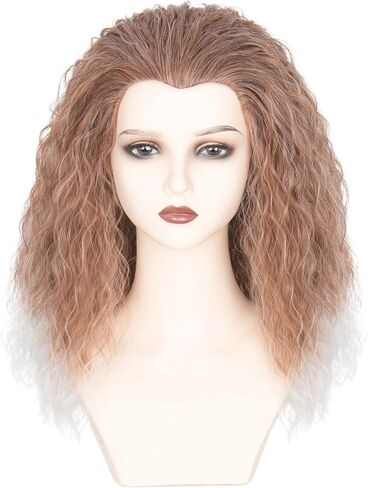 Witch Wig Old Lady Wig Witch Costume for Women Long Grey Wig Cosplay Halloween Hair Replacement Wig in Saudi Arabia