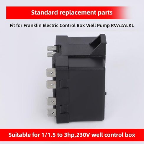 2 Pc of rva2alkl Well Pump Relay, Replace 155031102 155031110 305213902 155031-112，Control Box Fit for Franklin Control Boxes 5 to 15HP, 230V and Others Conventional Well Pump Control Box in Saudi Arabia
