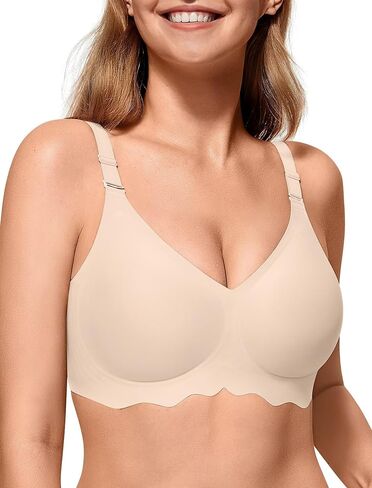 Vertvie Bras for Women - Wireless Bras with Support Seamless No Underwire Push Up Bras Full Coverage Comfortable Everyday Bra in Kuwait
