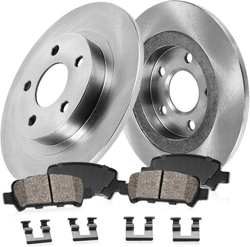 Callahan Rear Brake Kit for Chrysler Town & Country Dodge Grand Caravan Journey VW Routan Replacement Brakes Rotors and Ceramic Brake Pads : 12.91" inch Rotor in Saudi Arabia