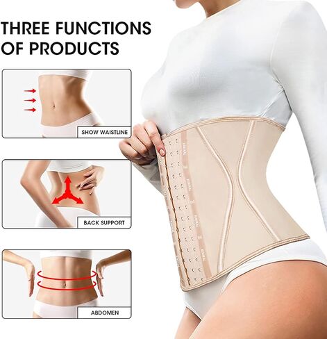 KIMIKAL Corset Waist Trainer Waist Cincher Shapewear Fajas Colombianas Waist Trimmer Tummy Control in Kuwait