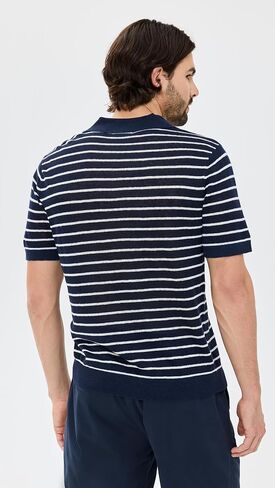 Onia Men's Linen Johnny Collar Polo Sweater in Saudi Arabia