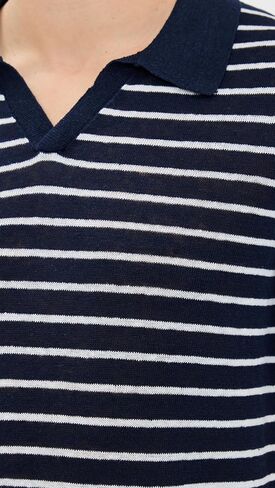 Onia Men's Linen Johnny Collar Polo Sweater in Saudi Arabia