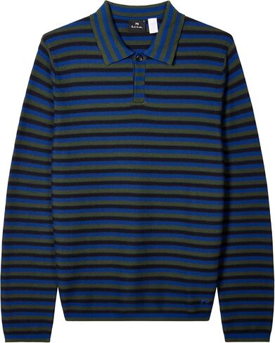 Paul Smith Ps Men's Striped Long Sleeve Polo Sweater in Kuwait
