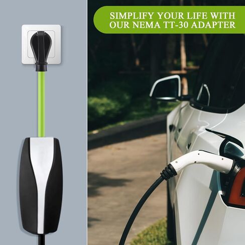 Nezyo 15.5" Adapter Compatible with Tesla Gen 2 Mobile Portable Charger Mobile Charger Ev Charger Adapter with Handle Compatible with Tesla Electric Vehicles(TT-30P) in Kuwait