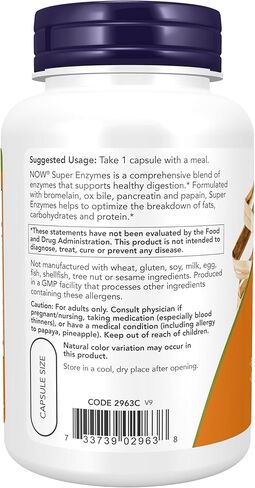 NOW Super Enzymes, 90 Capsules (Pack of 2) in Saudi Arabia