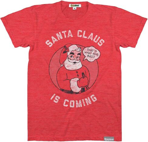 Tipsy Elves Men's Funny Christmas T Shirts - Hilarious Xmas Shirts for Ugly Christmas Sweater Party in Saudi Arabia