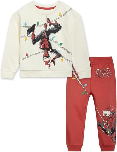 Marvel Avengers Fleece Sweatshirt and Pants Outfit Set Toddler to Little Kid Sizes (2T - 7-8) in Saudi Arabia