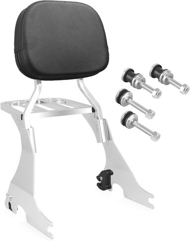 مسند ظهر للركاب قابل للفصل مع رف أمتعة ومجموعة أدوات إرساء مناسبة لـ Harley Sportster XL 883 1200 2004-2024 (أسود) in Kuwait