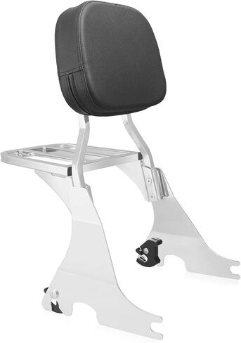 مسند ظهر للركاب قابل للفصل مع رف أمتعة ومجموعة أدوات إرساء مناسبة لـ Harley Sportster XL 883 1200 2004-2024 (أسود) in Kuwait