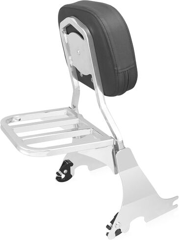 مسند ظهر للركاب قابل للفصل مع رف أمتعة ومجموعة أدوات إرساء مناسبة لـ Harley Sportster XL 883 1200 2004-2024 (أسود) in Kuwait