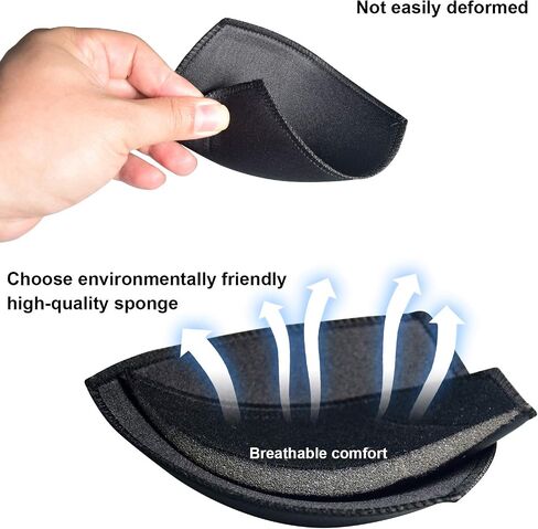 4 Pairs Bra Pad Insert,Removable Sport Bra Cup Triangle Breathable & Reusable Bra Pad for Yoga Bra,Swimsuits,Bikini in Kuwait