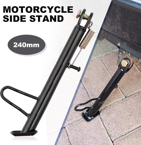 Mokuo Dirt Bike Stand,Motorcycle Kickstand, Scooter Mopeds Side Stand in Iron Material Compatible with Most Dirt Pit Bike Scooter Mini Bike, Height of 21cm Above Ground in Saudi Arabia