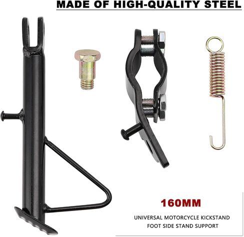 Mokuo Dirt Bike Stand,Motorcycle Kickstand, Scooter Mopeds Side Stand in Iron Material Compatible with Most Dirt Pit Bike Scooter Mini Bike, Height of 21cm Above Ground in Saudi Arabia