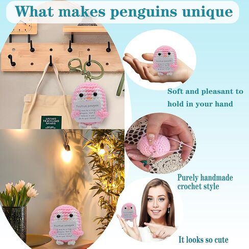 2pcs Positive Handmade Potato - Emotional Encouragement Support Crochet. Fun Birthday Gift for Girlfriends，Friends，Wife and Parents, Includes 1pcs Keychain in Saudi Arabia