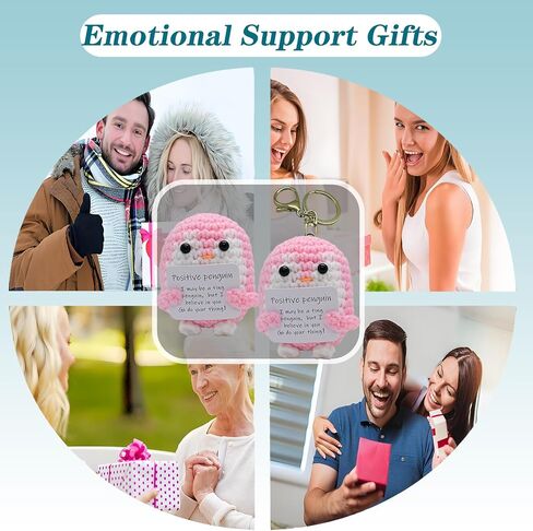 2pcs Positive Handmade Potato - Emotional Encouragement Support Crochet. Fun Birthday Gift for Girlfriends，Friends，Wife and Parents, Includes 1pcs Keychain in Saudi Arabia