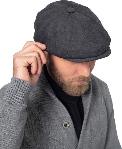 Flat Wool Men's Newsboy Cap in Saudi Arabia