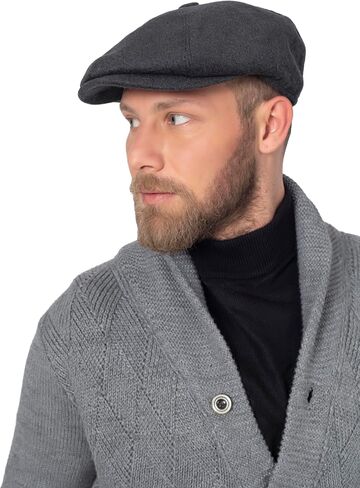 Flat Wool Men's Newsboy Cap in Saudi Arabia