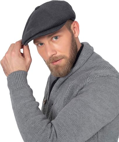 Flat Wool Men's Newsboy Cap in Saudi Arabia