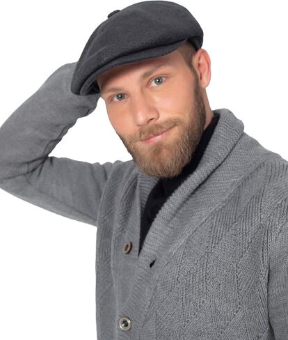 Flat Wool Men's Newsboy Cap in Saudi Arabia