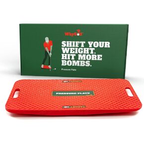 Pressure Plate with Power Wedge for Improved Golf Game | Weight Shift Balance Board | Golf Teaching & Training Aid for Club Practice Equipment