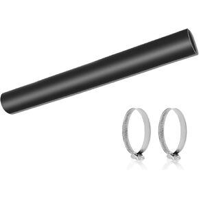Gasoline Fuel Filler Neck Hose with 2 Hose Clamps Fuel Filler Hose Reinforced Gas tank filler hose (ID: 1 1/2", Length: 7 7/8")