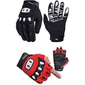Seibertron Dirtpaw Youth Black S and Dirtclaw Youth Red S Gloves