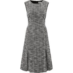 Women's Tweed Dress Knee Length Sleeveless 2024 Work A-Line Dress