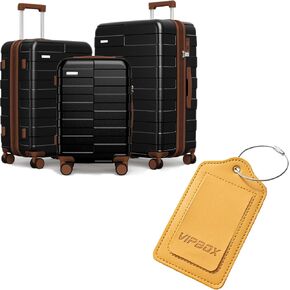Luggage Sets 3 Piece and Premium Luggage Tag Travel Sets