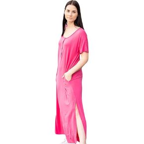 Magnetic Me Maternity Dress | Silky Soft Modal Women's Short Sleeve Casual Maxi Dress for Pregnancy, Nursing, and Beyond