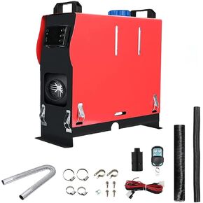 Diesel Air Heater All in One 12V 5KW-8KW Parking Heater Diesel Night Heater with LCD Display Remote Control 5L Tank For Truck, Boat, Car Trailer, Motorhomes, Campervans, Caravas