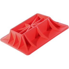 Base Stand Compatible with Hi Lift Jack PP Pad to Alleviate Jack Hoisting Sinkage (Red)