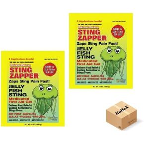 Jellyfish First Aid Gel Wipe Fast Relief, 2 Packs (4 pcs)