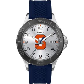 Timex Tribute Men's Collegiate Gamer 42mm Watch – Syracuse Orange with Navy Silicone Strap