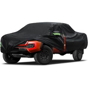 Migaven 6 Layers Car Cover Custom Fit for Toyota Tacoma 2005-2024, Waterproof Full Exterior Cover Rain Sun Protection with Door Zipper