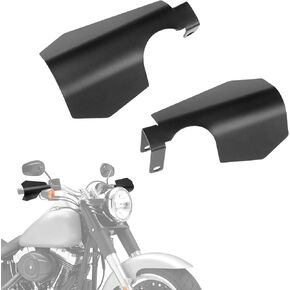 KEMIMOTO 1 Pair Motorcycle Handguards Coffin Cut Hand Guard Hand Shields Compatible with 2012-2024 2025 Softail Fat Bob Slim Sport Glide FL with Cable Clutch