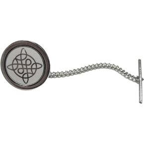 Silver Toned Celtic Design Tie Tack