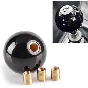 Shift Knob, Gear Ball, Gear Shift Knob, 8 Ball Shift Knob, Car Modification Accessory, Universal for Most Cars (Black #1 PC)