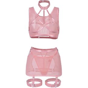 HHX Women Lingerie Sexy Lace Teddy Babydoll Fishnet Bodysuit Nightie