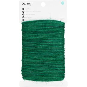 KINGLAKE 2mm Natural Jute Twine String 164 Feet Long Twine String for Crafts, Arts, Gift Wrapping, Packing, Gift Tags, Wedding, Home Decor
