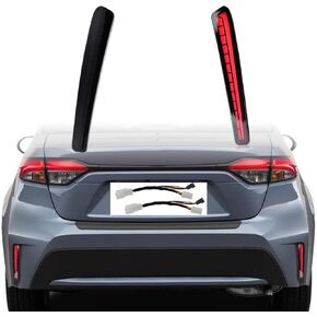 LED Rear Bumper Brake Light Kit Daytime Running Light Dynamic Sequential Turn Signal Lamps Fit for Toyota Corolla L LE XLE 2021-2023 Accessories (Smoke)