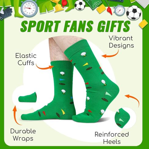 HAPPYPOP Funny Gifts For Men Women - Fishing Golf Lawyer Republican Optometry Gifts, Fishing Golfing Socks in Saudi Arabia
